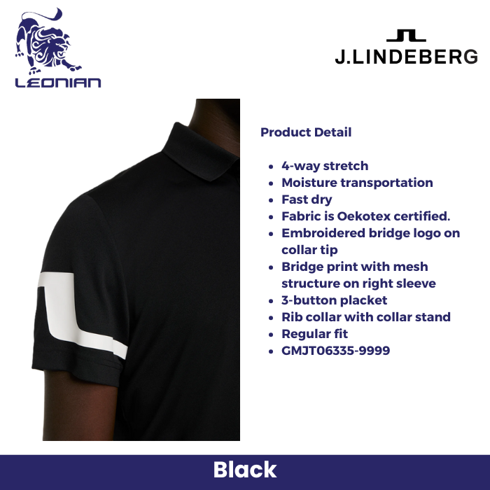 J.Lindeberg Heath Regular Fit Golf Polo Men's Shirt