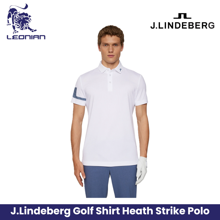 J.Lindeberg Heath Strike Polo Men's Golf Shirt