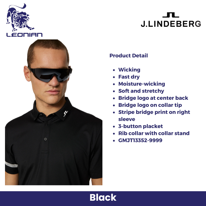 J.Lindeberg Heath Strike Polo Men's Golf Shirt