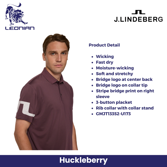 J.Lindeberg Heath Strike Polo Men's Golf Shirt