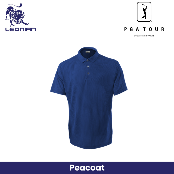 PGA Tour Shirt Color Micro Jacquard Polo
