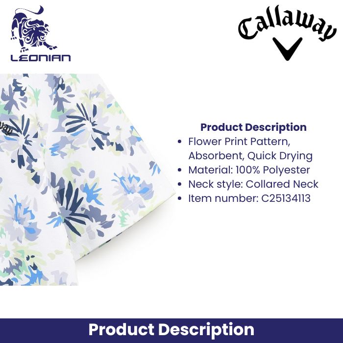 Callaway C25134113 Men's Short Sleeve Polo Shirt