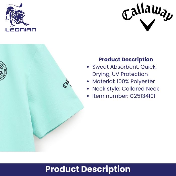 Callaway C25134101 Men's Short Sleeve Polo Shirt