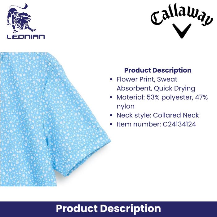 Callaway C24134124 Men's Short Sleeve Polo Shirt