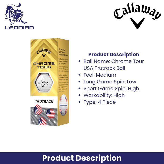 Callaway Chrome Tour USA Trutrack Golf Ball
