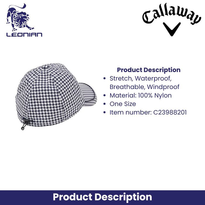 Callaway C23988201 Classic Rain Gingham Women's Cap