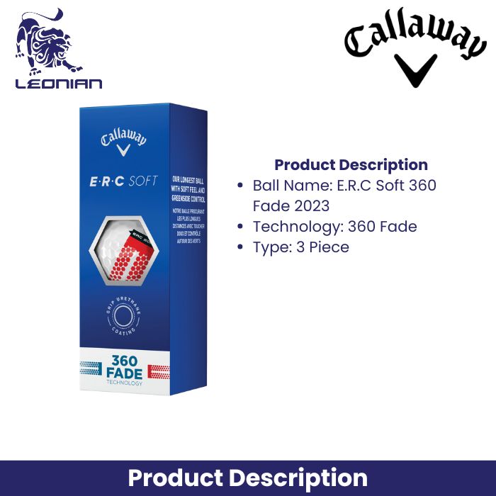 Callaway E.R.C Soft 360 Fade Golf Ball 23