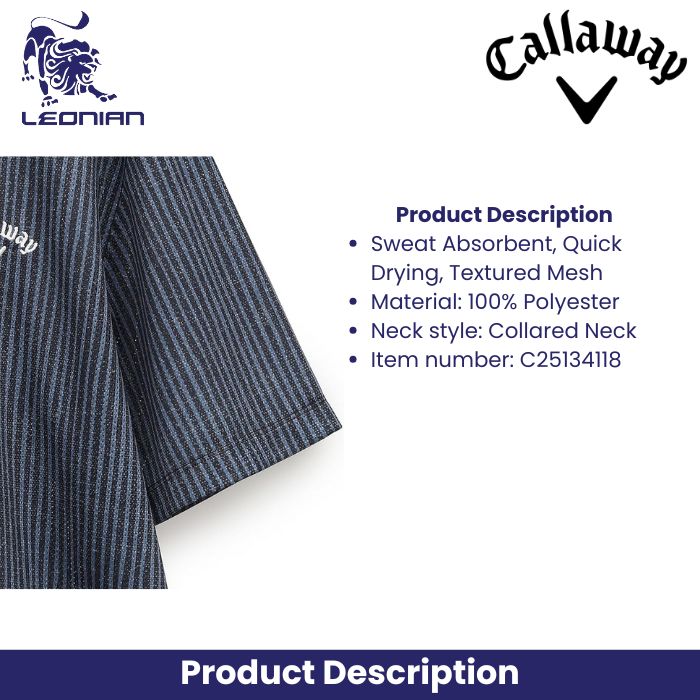 Callaway C25134118 Men's Short Sleeve Polo Shirt