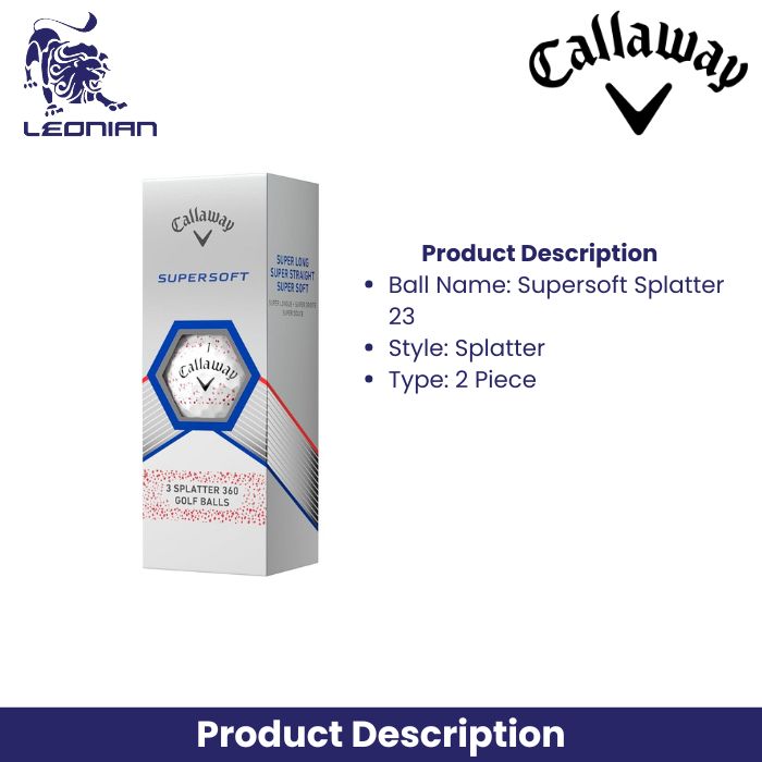 Callaway Supersoft Splatter 360 Golf Ball 2023