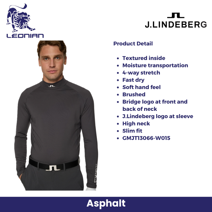 J.Lindeberg Ello Brushed Top Men's Golf Shirt