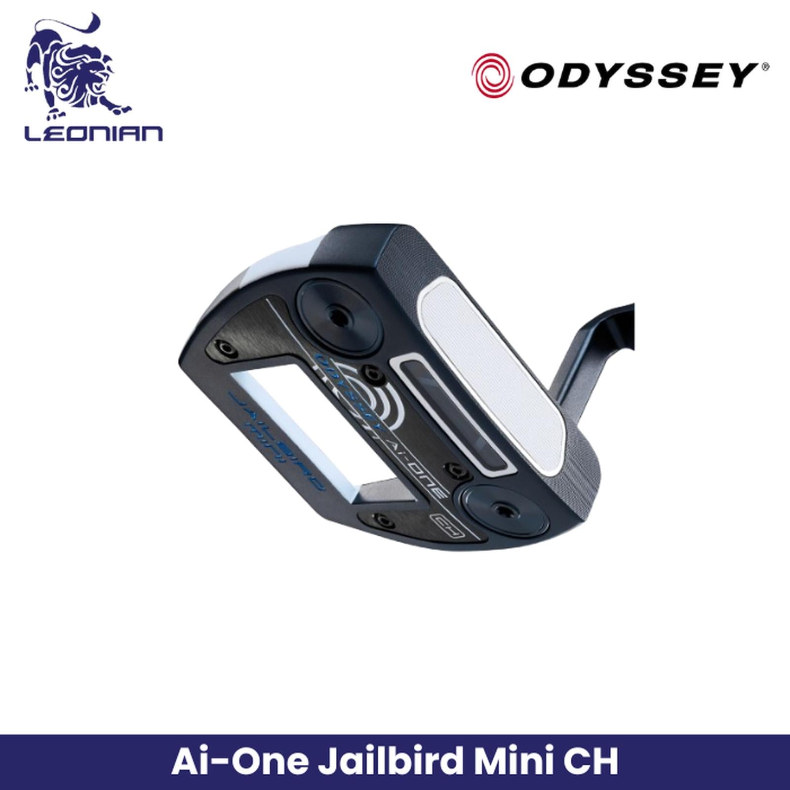 Odyssey Ai-ONE Jailbird Mini CH Putter - AI Insert, Compact Mallet
