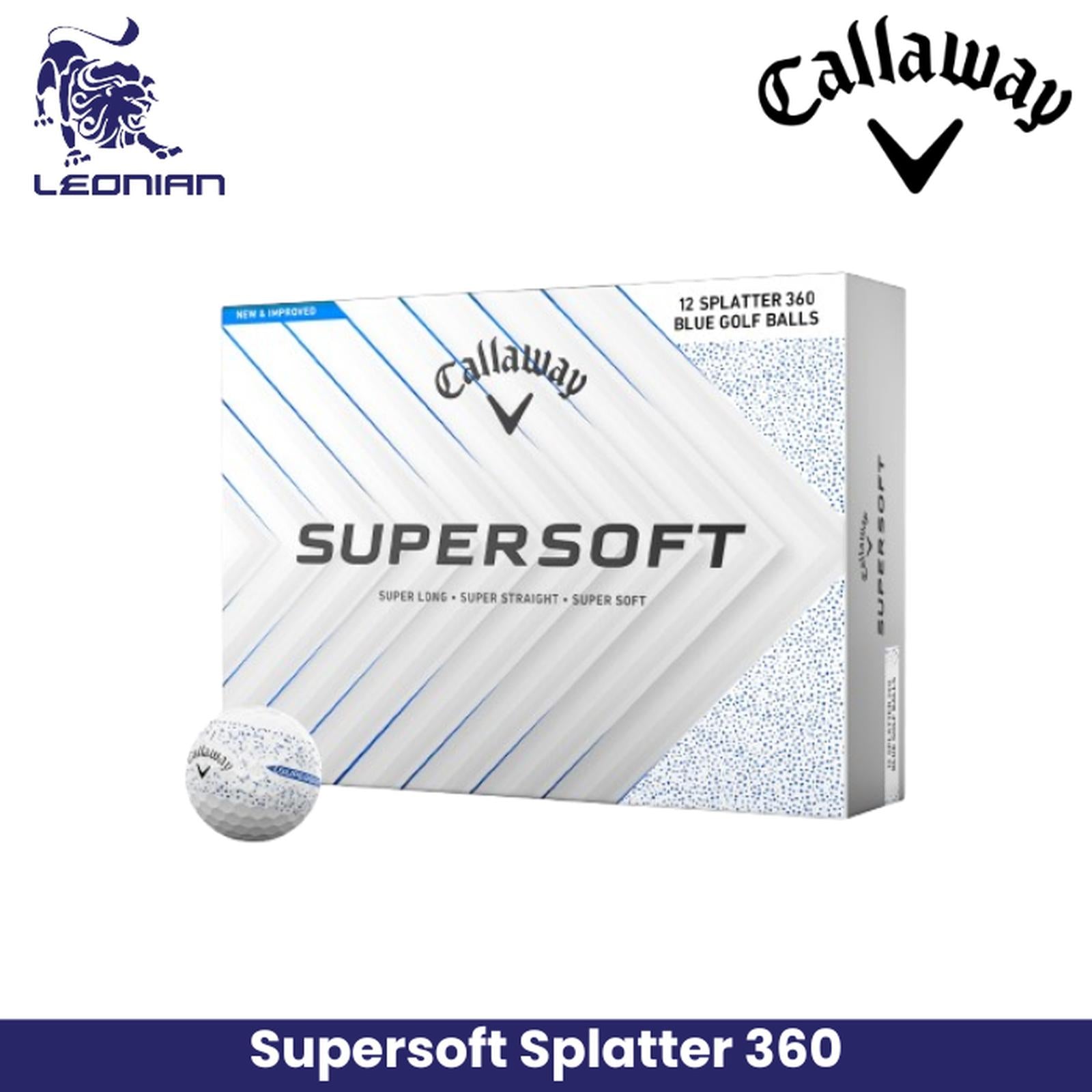 Bola Golf Callaway Supersoft Splatter 360 2025