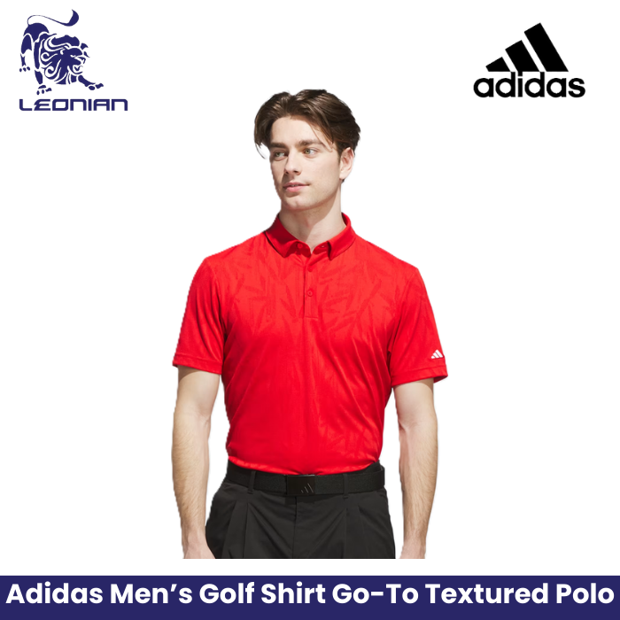 Adidas Men's Golf Shirt Go-To Textured Polo