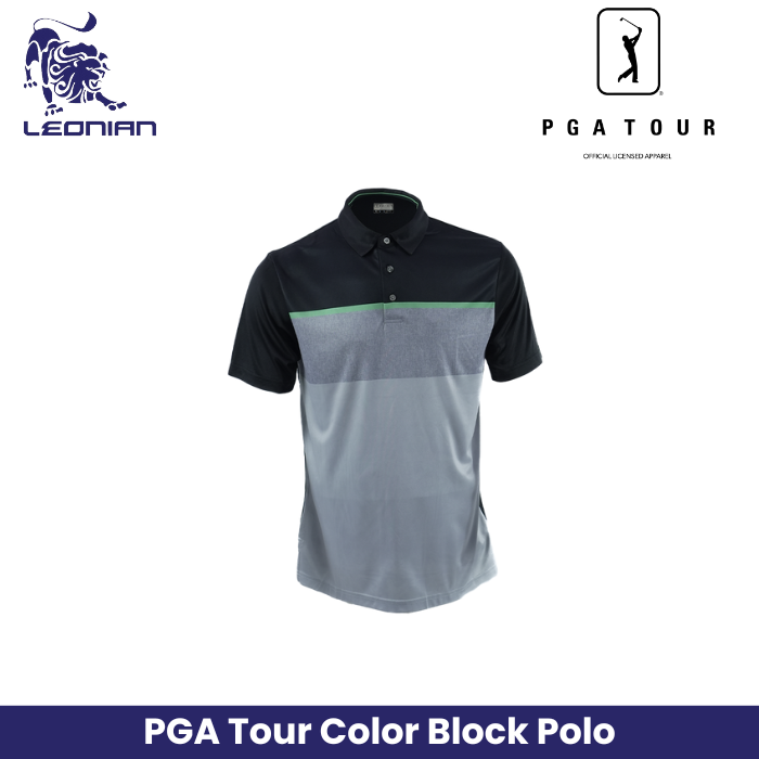 PGA Tour Shirt Color Block Polo
