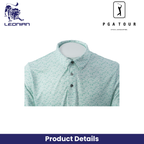 PGA Tour Shirt Golf Ball Geo Printed Polo