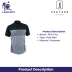 PGA Tour Shirt Color Block Polo