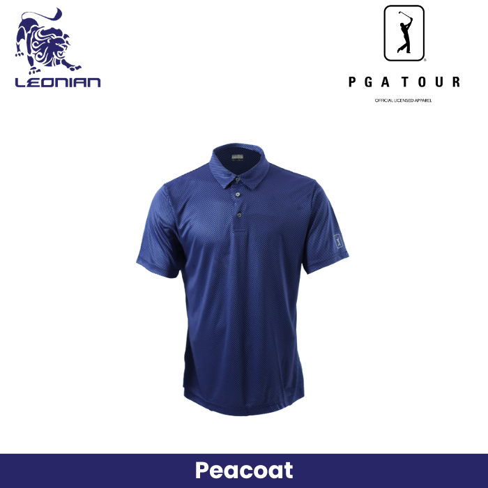 PGA Tour Shirt Micro Geo Printed Polo