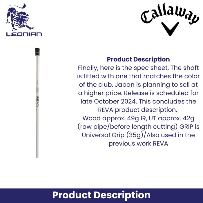 Callaway Package Set Reva 24 10PC