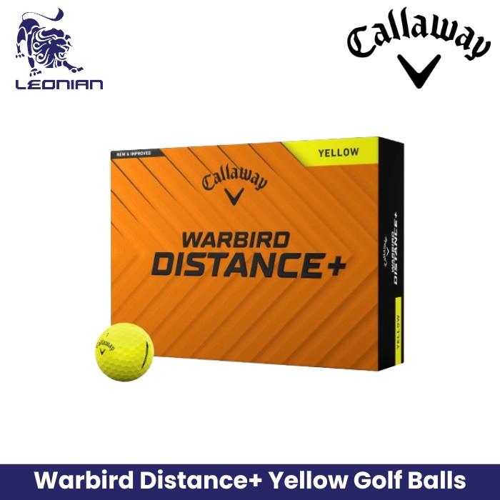Bola Golf Callaway Warbird Distance+ Kuning 2025