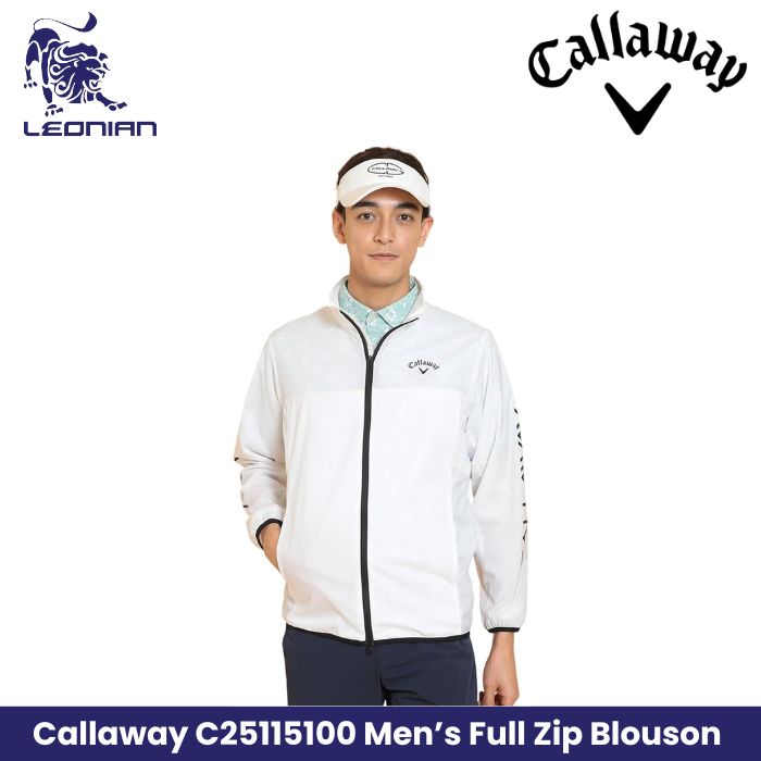 Callaway C25115100 Men's Water Repellent Full Zip Blouson Golf Outerwear