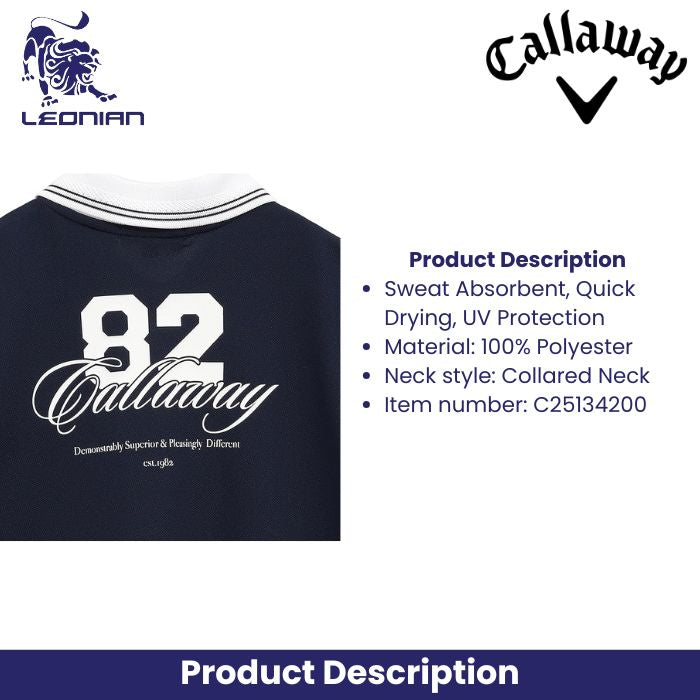 Callaway C25134200 Women's Short Sleeve Polo Shirt