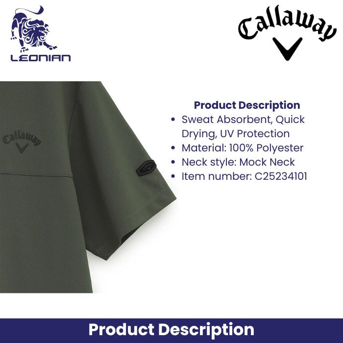 Callaway C25234101 Men's Short Sleeve Shirt