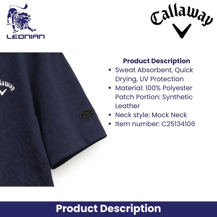 Callaway C25134106 Men's Short Sleeve Shirt