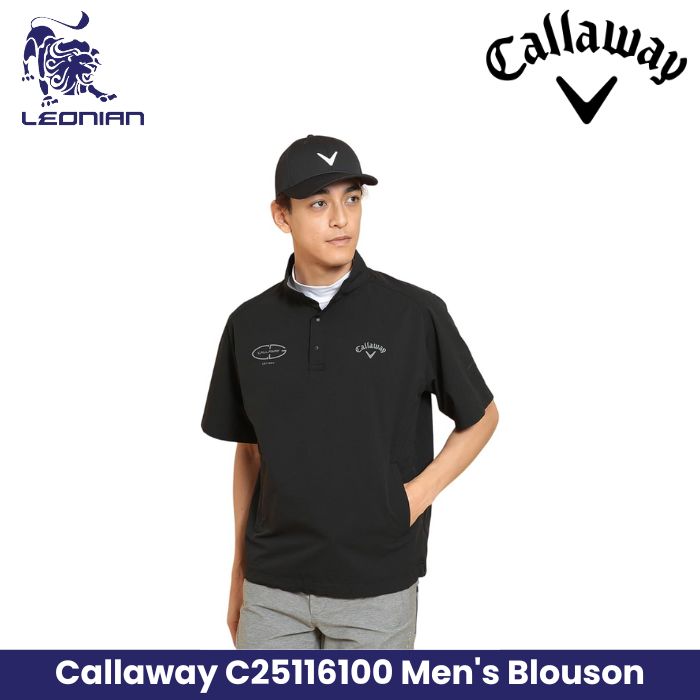 Callaway C25116100 Men's Water Repellent Short Sleeve Blouson Golf Outerwear