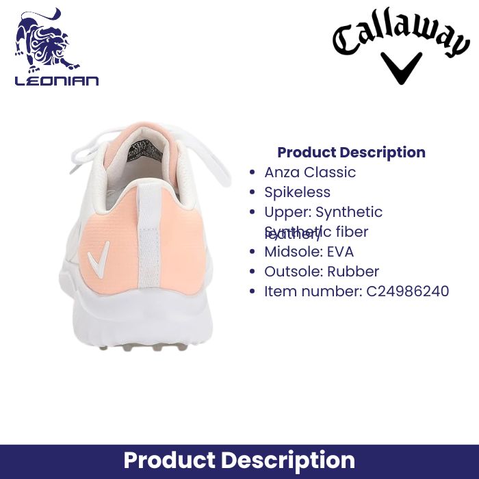 Callaway Women's Anza Classic Spikeless Golf Shoes