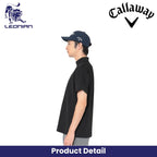 Callaway Jacquard Half-Zip Mock Neck Golf Polo Shirt