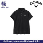 Callaway Palm Tree Jacquard Relaxed Women's Shirt