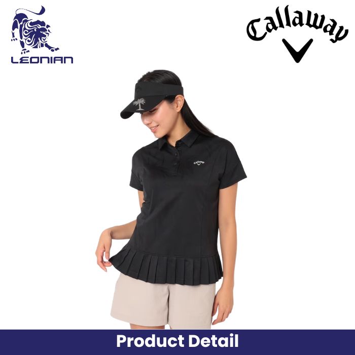 Callaway Palm Tree Jacquard Relaxed Women's Shirt