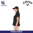 Callaway Palm Tree Jacquard Relaxed Women's Shirt