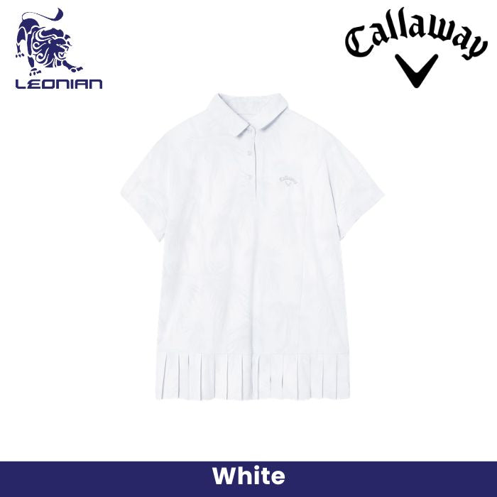 Callaway Palm Tree Jacquard Relaxed Women's Shirt