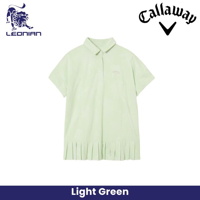 Callaway Palm Tree Jacquard Relaxed Women's Shirt