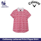 Callaway Lettered Print Pique Women's Shirt