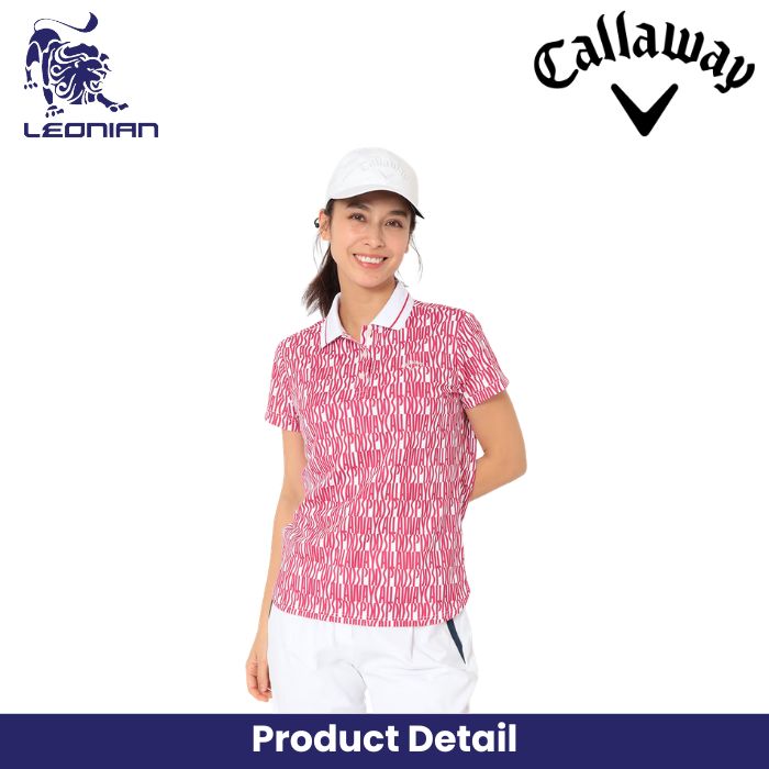 Callaway Lettered Print Pique Women's Shirt