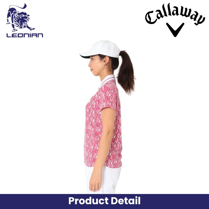 Callaway Lettered Print Pique Women's Shirt