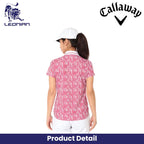 Callaway Lettered Print Pique Women's Shirt