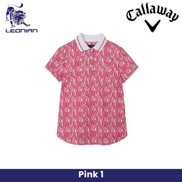 Callaway Lettered Print Pique Women's Shirt