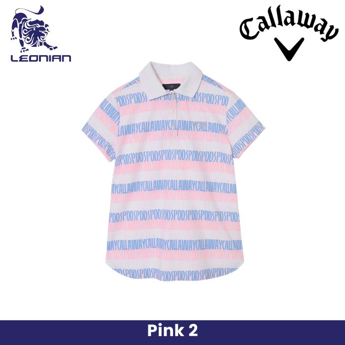 Callaway Lettered Print Pique Women's Shirt