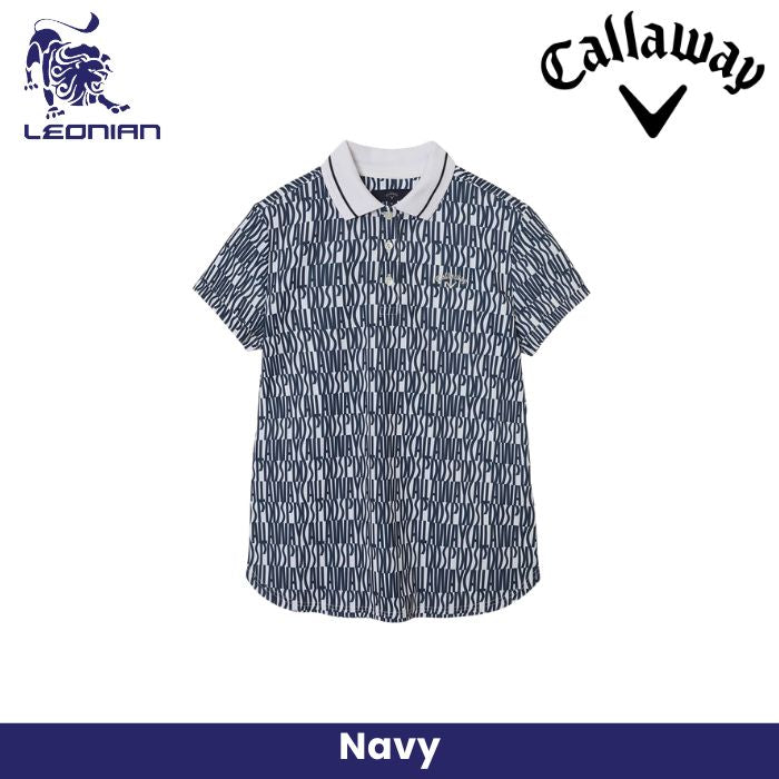 Callaway Lettered Print Pique Women's Shirt
