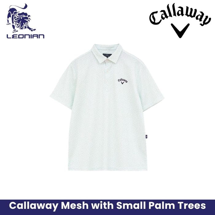 Callaway Mesh with Small Palm Trees Shirt