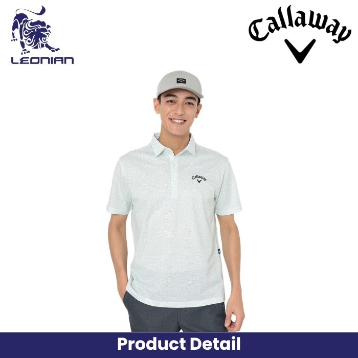 Callaway Mesh with Small Palm Trees Shirt