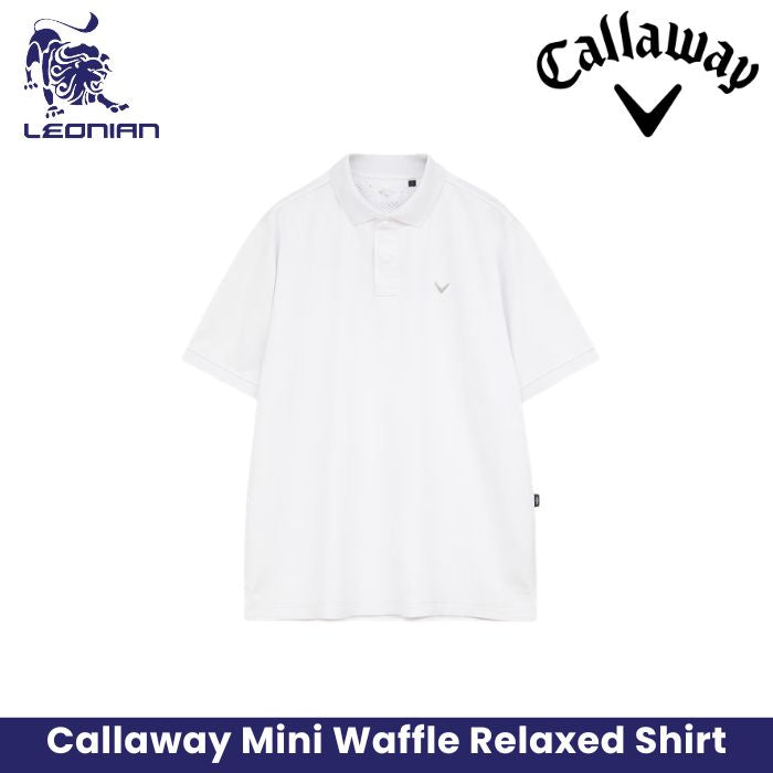 Callaway Mini Waffle Relaxed Golf Polo Shirt