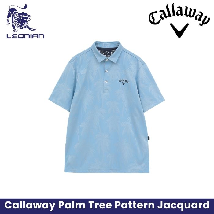 Callaway Palm Tree Pattern Jacquard Shirt
