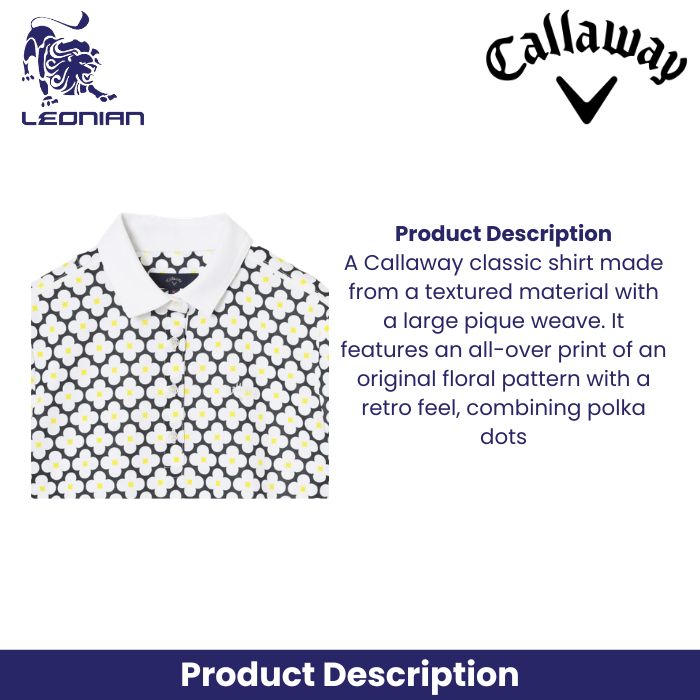 Callaway Retro Floral Print Women's Shirt