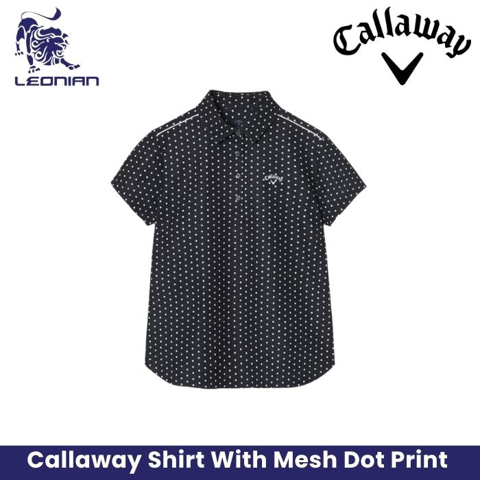 Callaway Mesh Dot Print Women's Shirt