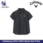 Callaway Mesh Dot Print Women's Shirt