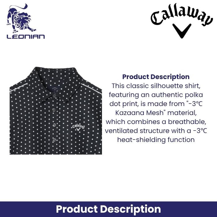 Callaway Mesh Dot Print Women's Shirt